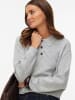 Vero Moda Strickpullover in Light Grey Melange