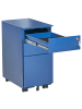 Beliani Büroschränke BOLSENA in Blau - (W) 30 x (H) 60 x (L) 45 cm
