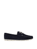 PRADA Blau Leder Slip-On Loafer