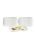 Ritzenhoff & Breker 3er Set Servierplatten Arena in Weiß 24 x 16 cm in weiß