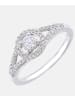 Diamant L'éternel Cluster-Ring aus 750 Weißgold mit 0.4 Karat Diamant