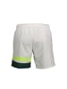 Karl Lagerfeld Weiße Polyester-Badeshorts