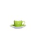 Espressotasse mit Untertasse Doppio in Grün 80 ml