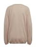 GOLDNER Basicpullover mit V-Ausschnitt in sand