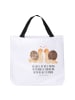 Mr. & Mrs. Panda Shopper Damen Schnecken Liebe mit Spruch in Weiß