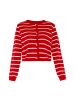 DreiMaster Damen Cardigan in ROT WEISS STREIFEN