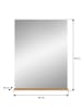 ebuy24 Bad Spiegel Scout Staubgrün 60 x 18 cm