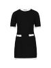 faina Women Dress in black white