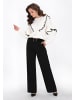 faina Cardigan in white black