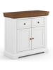 Feldmann-Wohnen Schuhschrank Marone Elite Weiß / Kiefer Tabak 95 / 42 / 92cm