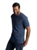JP1880 Kurzarm T-Shirt in mittelblau melange