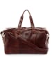 SID & VAIN Leder-Reisetasche Leder Weekender Unisex YALE in braun