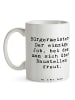 Mr. & Mrs. Panda Geschenktasse Spruch Bürgermeister Freude mit S... in Weiß