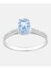 Diamant L'éternel Verlobungsring aus 375 Weißgold mit Diamant mit Topas