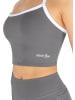 Circle Five Sporttop mit integriertem BH mit leichter Stützkraft in Anthrazit