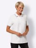 Sieh an! Poloshirt in weiß
