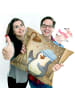 Mr. & Mrs. Panda Kuschelkissen 40x40 Pinguin Duschen Design ohne... in Weiß