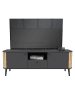 ebuy24 TV Tisch Pure Grau 138 x 40 cm