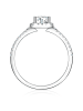 Trilani Ring aus Sterling Silber mit Zirkonia in silber