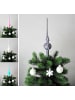 JACK Christbaumspitze Eislack 28cm Glas Matt Emaille in Anthrazit