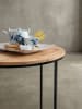 KADIMA DESIGN Couchtisch 60x43x60 cm Massivholz / Metall Sofatisch, Design