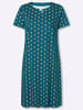 Sieh an! Jersey-Kleid in aquapetrol-magenta-bedruckt