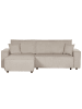 Beliani Ecksofa ABACKA in Beige/Schwarz - (W) 247 x (H) 90 x (L) 147 cm rechtsseitig