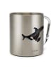 Mr. & Mrs. Panda Thermotasse Orca ohne Spruch in Silber