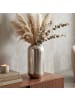 FineBuy Vase in Silber / Aluminium / 20x20x45