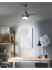 Beliani Deckenventilator mit Licht STRAWBERRY in Grau/Weiß