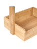 Beliani Badezimmerregal VAUPES in Braun - (W) 28 x (H) 87 x (L) 18 cm