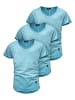 Amaci&Sons T-Shirts 3er-Pack 3. SAN FRANCISCO in (3x Türkis)