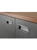 Furn.Design Kommode Eiche Stirling, Matera grau, Sideboard 75 x 100 cm Schubladenkommode