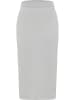DreiMaster Damen Strickrock in Grau Melange