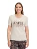 Betty Barclay Basic Shirt mit Placement in Patch Beige/Dark Blue