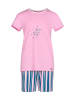 Skiny Pyjama in Pink/Blau