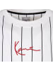 Karl Kani Small Signature Essential Pinstripe Tee in Weiß