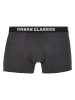 Urban Classics Boxershorts in pinstripe aop+charcoal+jasper