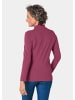 GOLDNER Stehbundshirt Stehkragenshirt mit Langarm in sangria