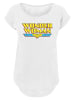 F4NT4STIC T-Shirt DC Comics Superhelden Wonder Woman Crackle Logo in weiß