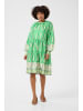 Cream Kleid CRAmina Feminine in Green Paisley Border