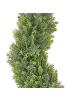 Beliani Kunstpflanze CYPRESS SPIRAL TREE in Grün/Schwarz - (W) 32 x (H) 126 x (L) 32 cm