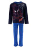 Spiderman 2tlg. Outfit: Schlafanzug Pyjama in Dunkel-Blau