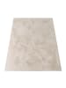 KADIMA DESIGN Teppich Kurzflor waschbar Einfarbig Wohnzimmer in Creme