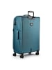 D&N Travel Line 9804 4 Rollen Trolley L 78 cm mit Dehnfalte in petrol