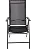 VCM  2er-Set Gartenstühle klappbar 7-fach verstellbar in Anthrazit