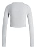 JJXX Langarm-T-Shirt in Light Grey Melange