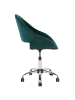 Beliani Bürostuhl SELMA in Grün/Silber - (W) 62 x (H) 84 x (L) 62 cm