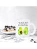 Mr. & Mrs. Panda Teetasse Avocado Pärchen mit Spruch in Transparent