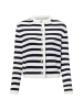 Marie Lund Strickjacke in marine weiß - 0001